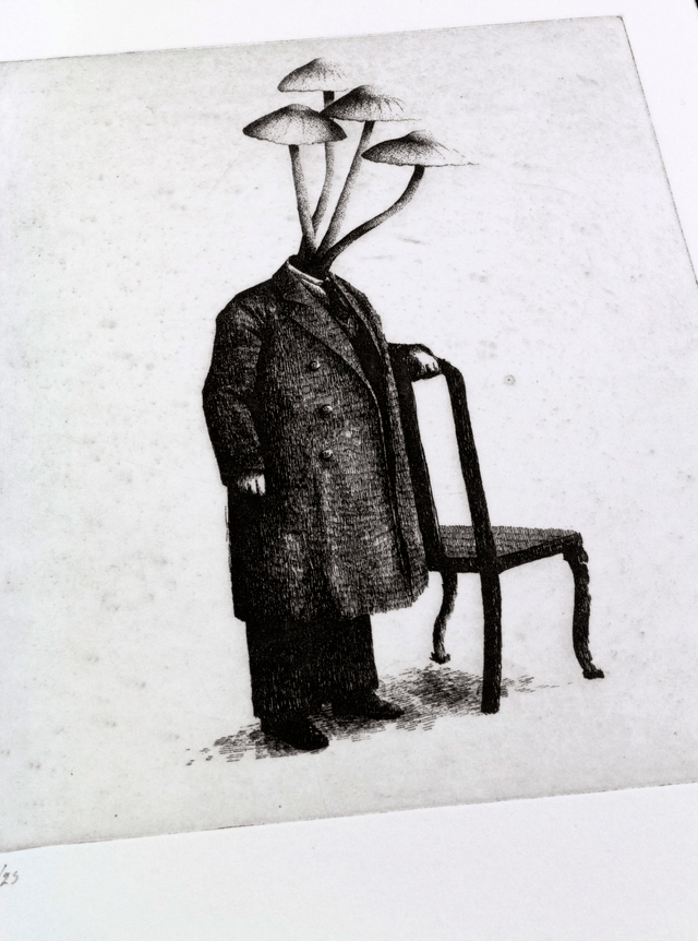 Fine art etching / Not Framed / The MushroomHead