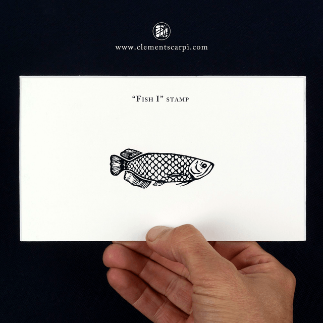 Handcrafted Stamp / Fish I