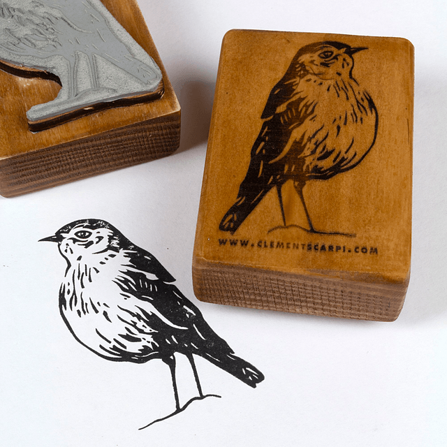 Handcrafted Stamp / Bird I