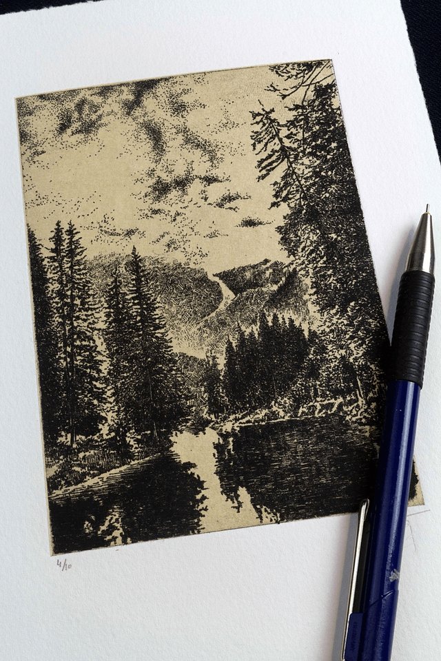Fine art etching / Not framed / Landscape I
