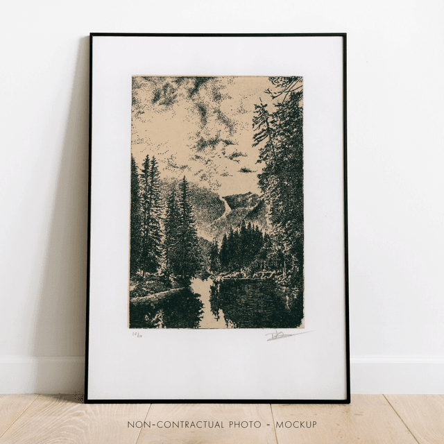 Fine art etching / Not framed / Landscape I