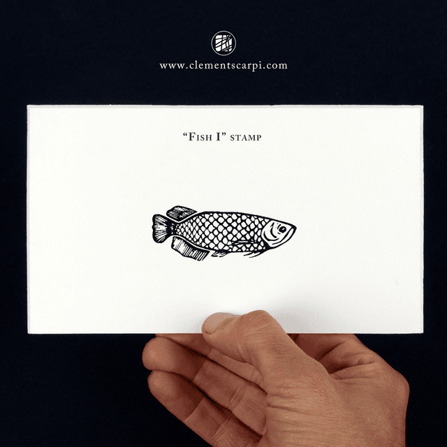 Handcrafted Stamp / Fish I