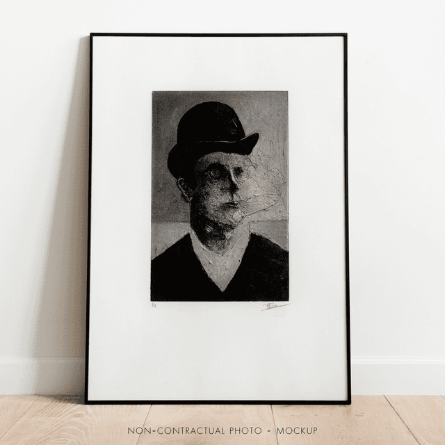 Fine art etching / Not Framed / The Derby Hat