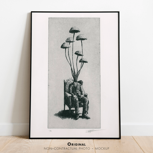 Fine art etching / Not framed / Stropharia Semiglobata